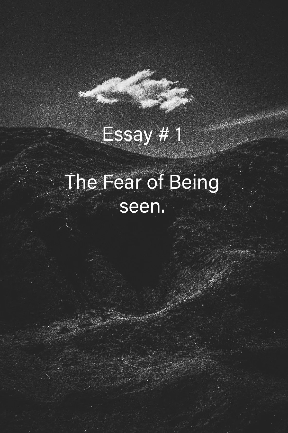 Essay #1  The Fear Being seen.