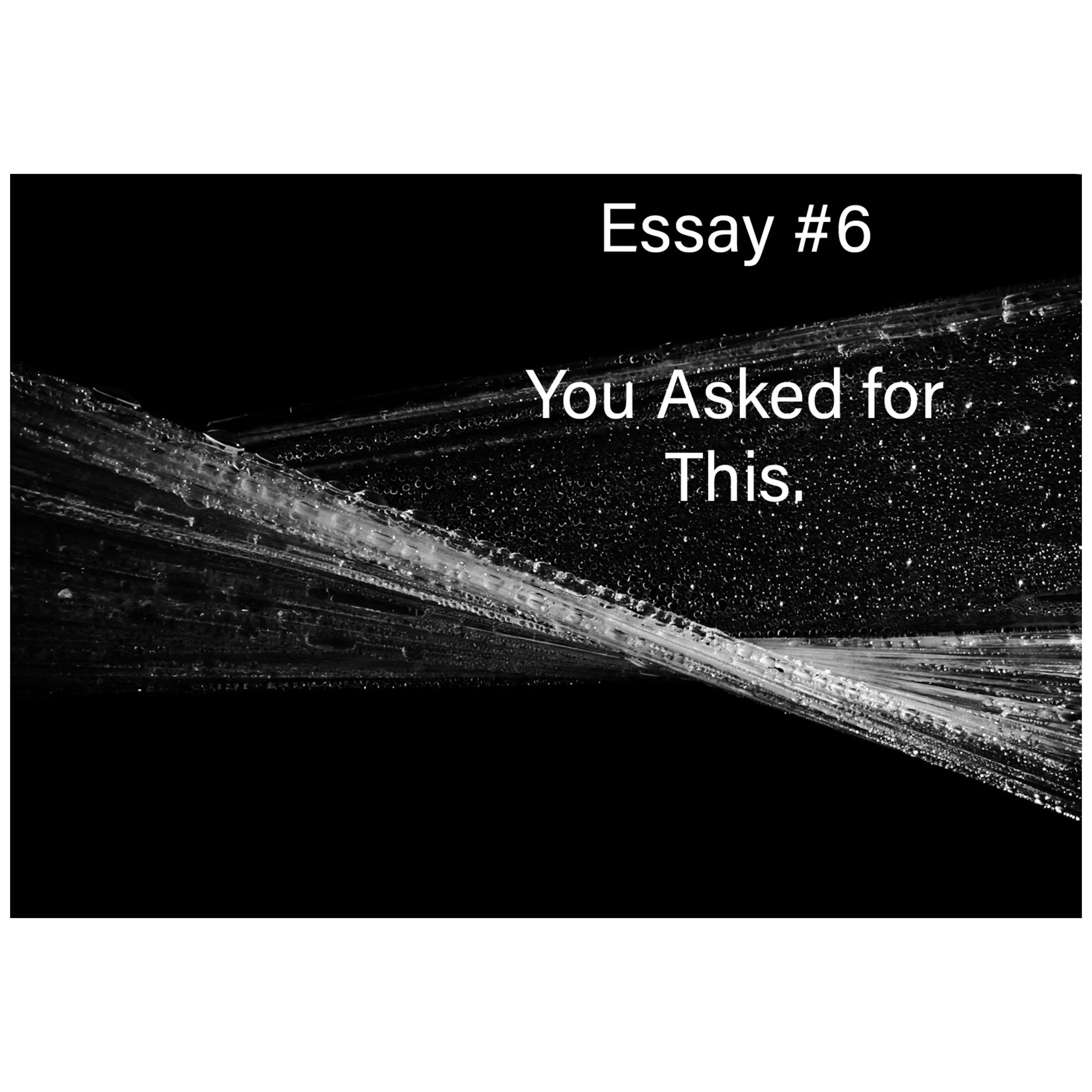 Essay #6 You Asked for This