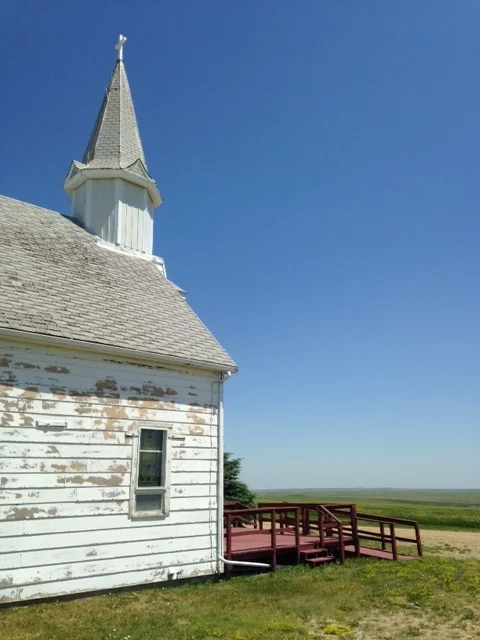 Not only did they build a church out here, they left the front door open and quenched this traveler's thirst.
