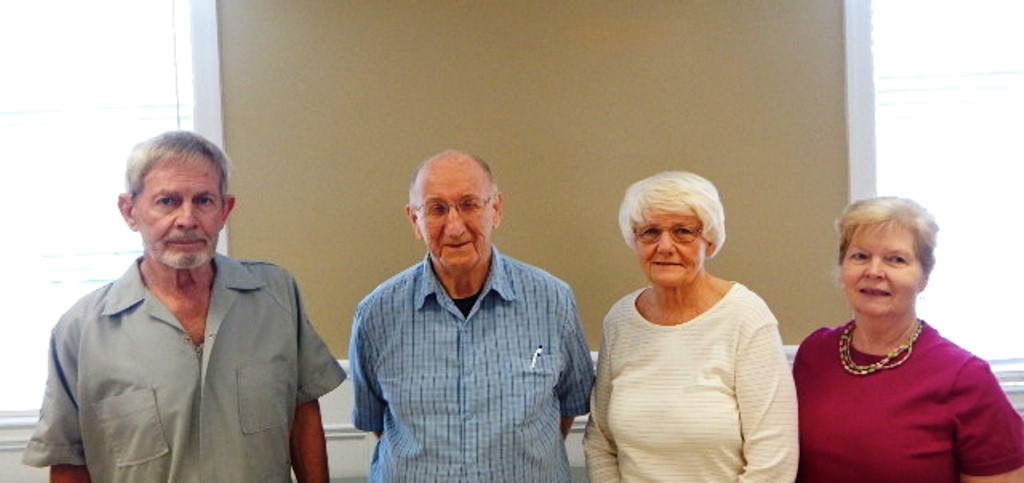  Left to Right: Paul Grossmann - President,&nbsp; Bob Scoda - Treasurer, Helena Grossmann - Secretary,&nbsp;Linda Karmgard - Vice President 