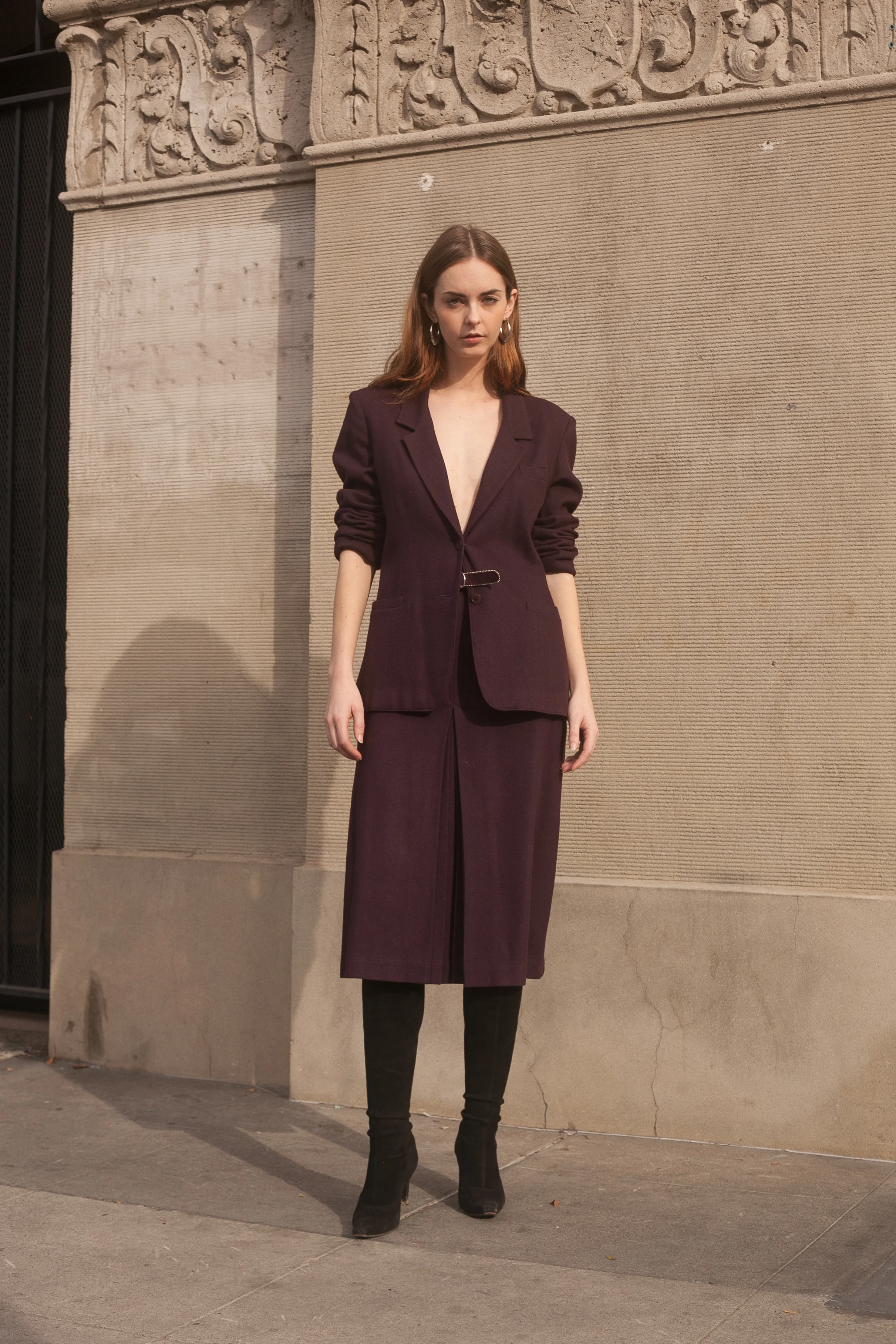 Vintage 1970s Eggplant Purple Suit