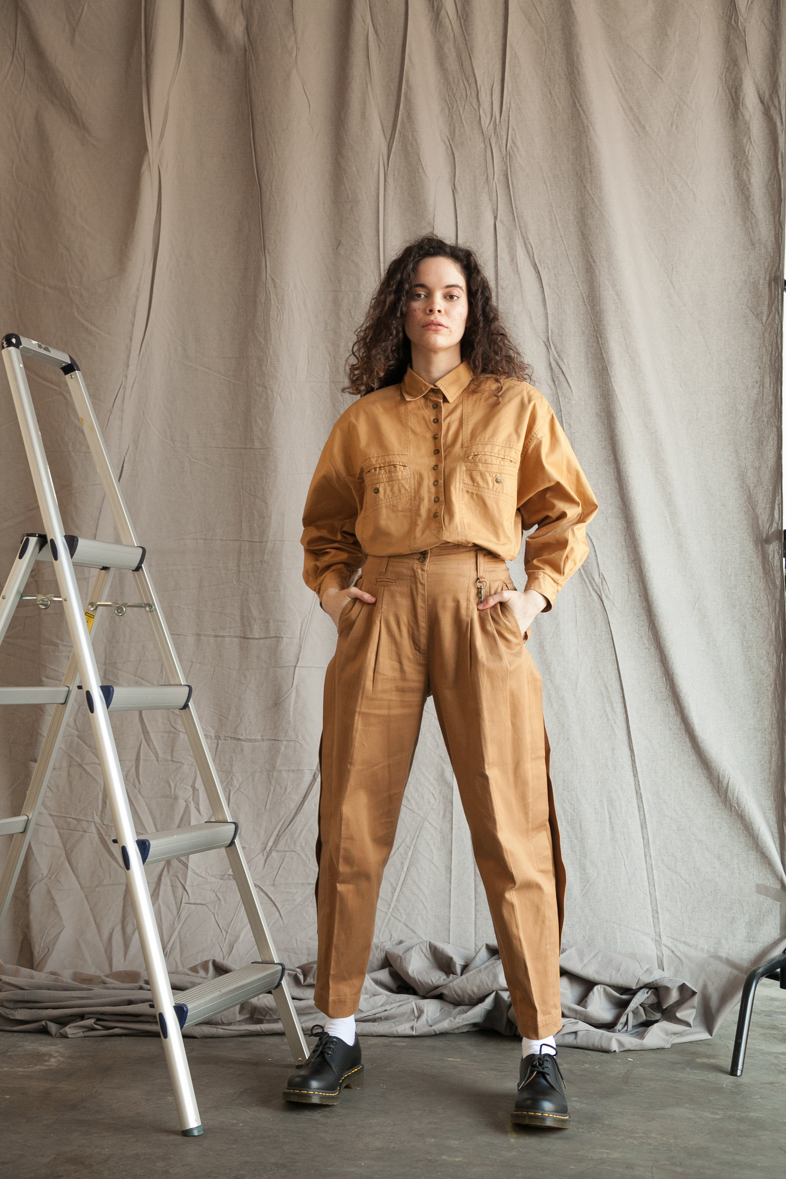 1980s Deadstock Camel Work Wear Set
