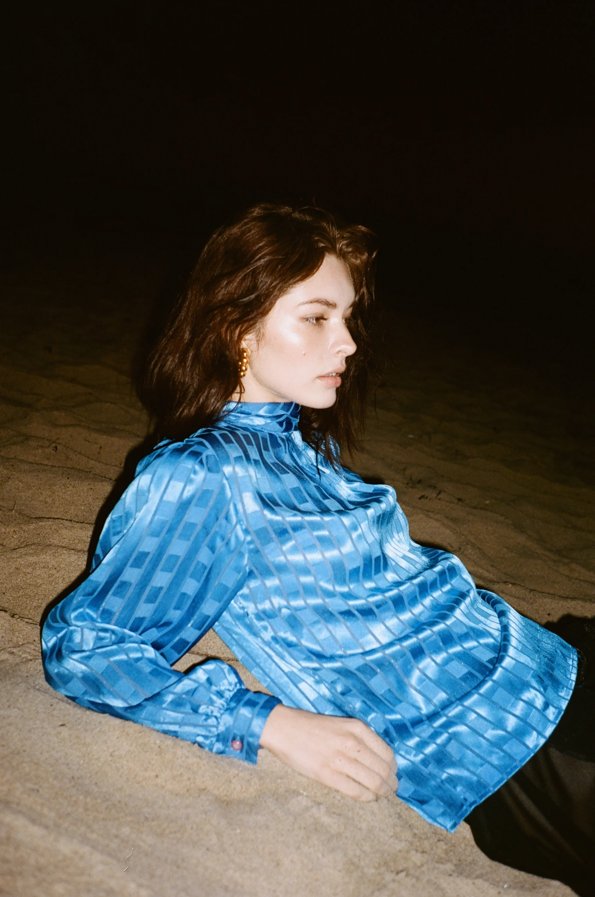 Vintage Reverse Pussybow and Balloon Sleeve Blouse