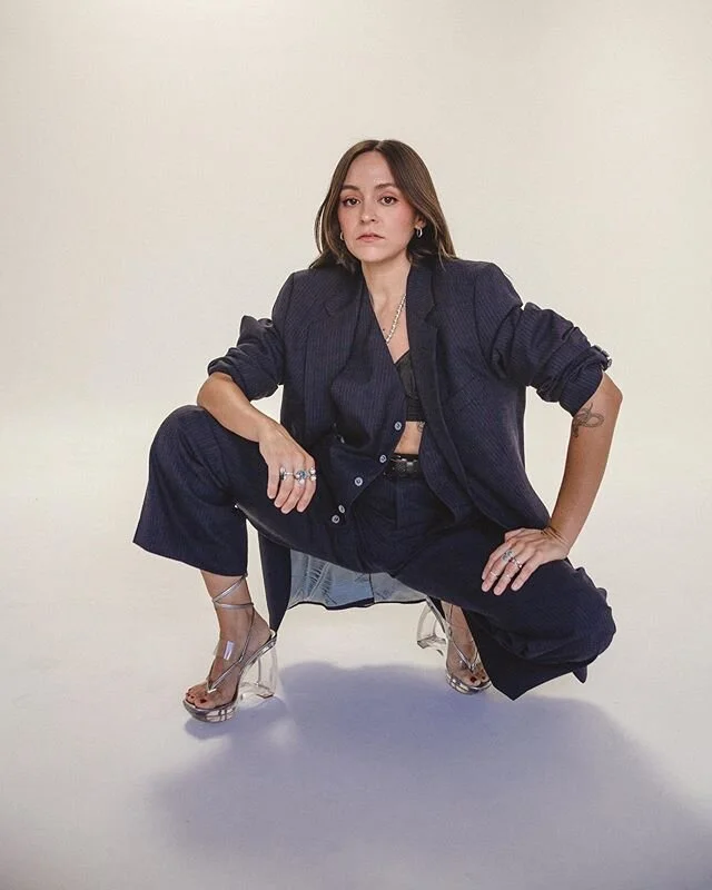 Men&rsquo;s 3-piece, pinstriped suit 👔 Proceeds from this week&rsquo;s pieces benefiting @eji_org. DM to purchase 💌