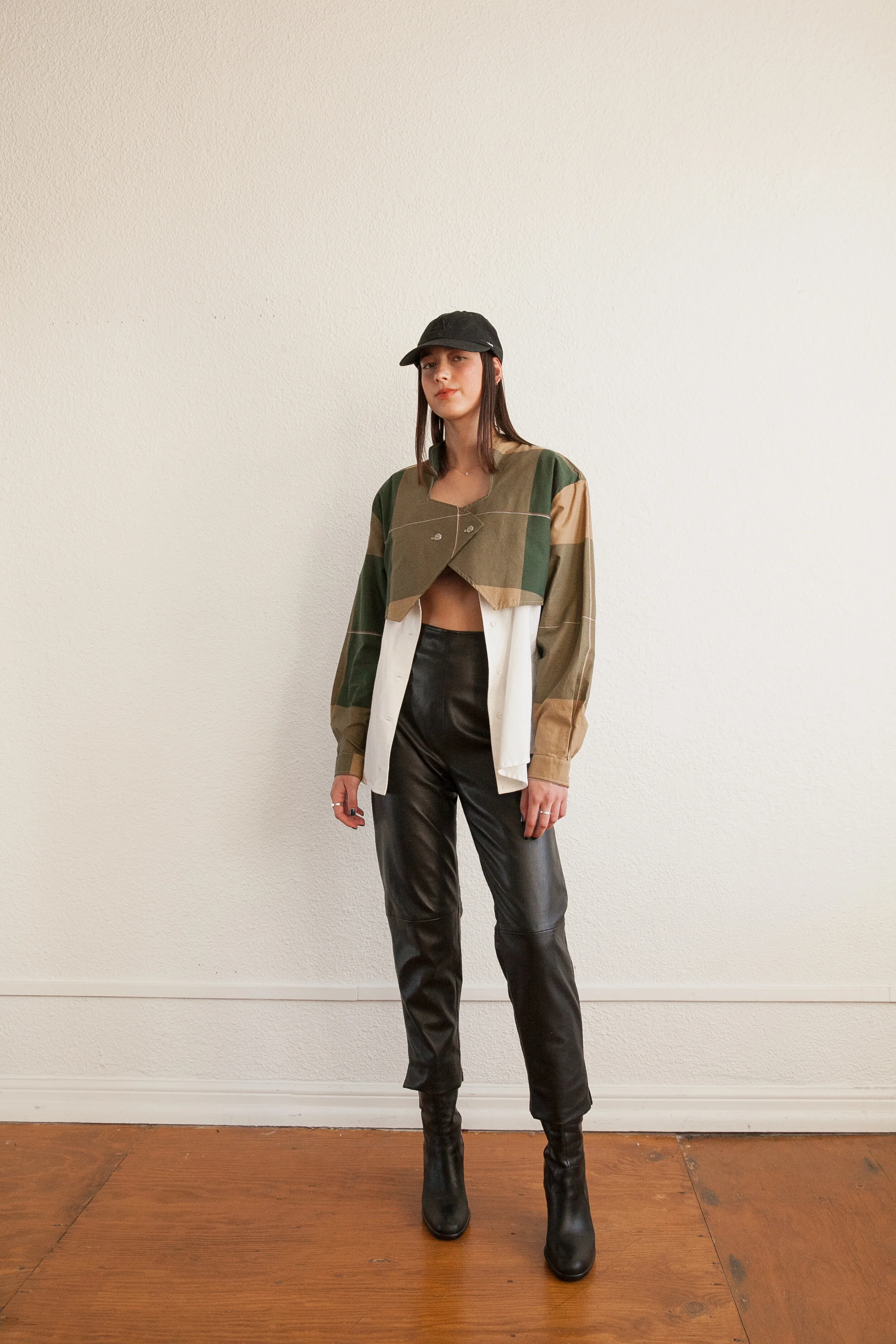 90s Leather Cigarette Pants 