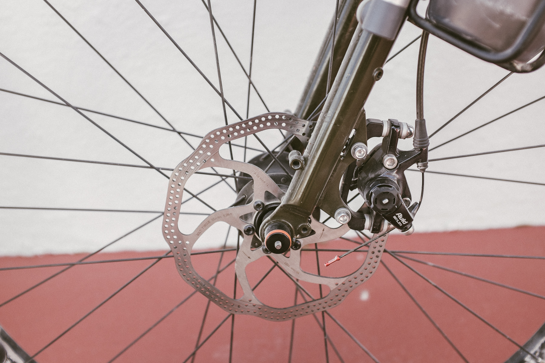 180mm of massive over-the-handlebars stopping power.