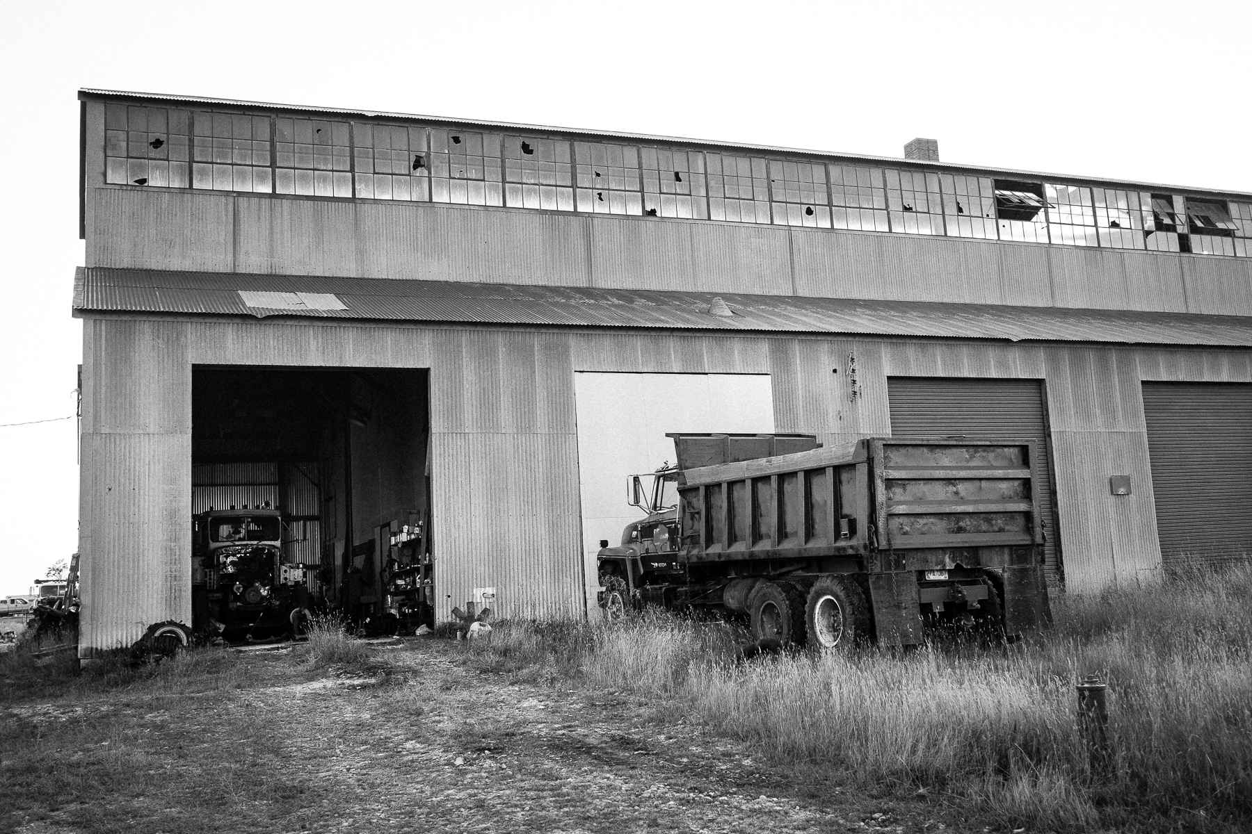 Currently being used as a maintenance shop.