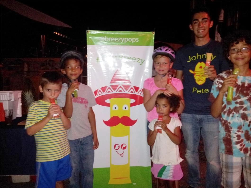 This was our first birthday party back in 2010. Everyone loved our pops especially the kids!