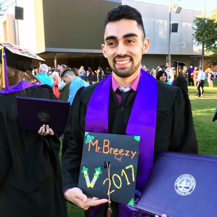 Me when I graduated in December 2017 with a Bachelors Degree in Marketing