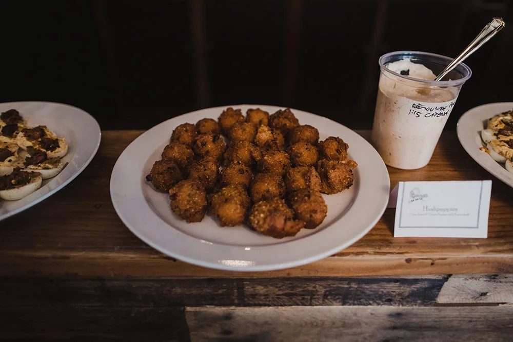 plate with meatballs for appetizers