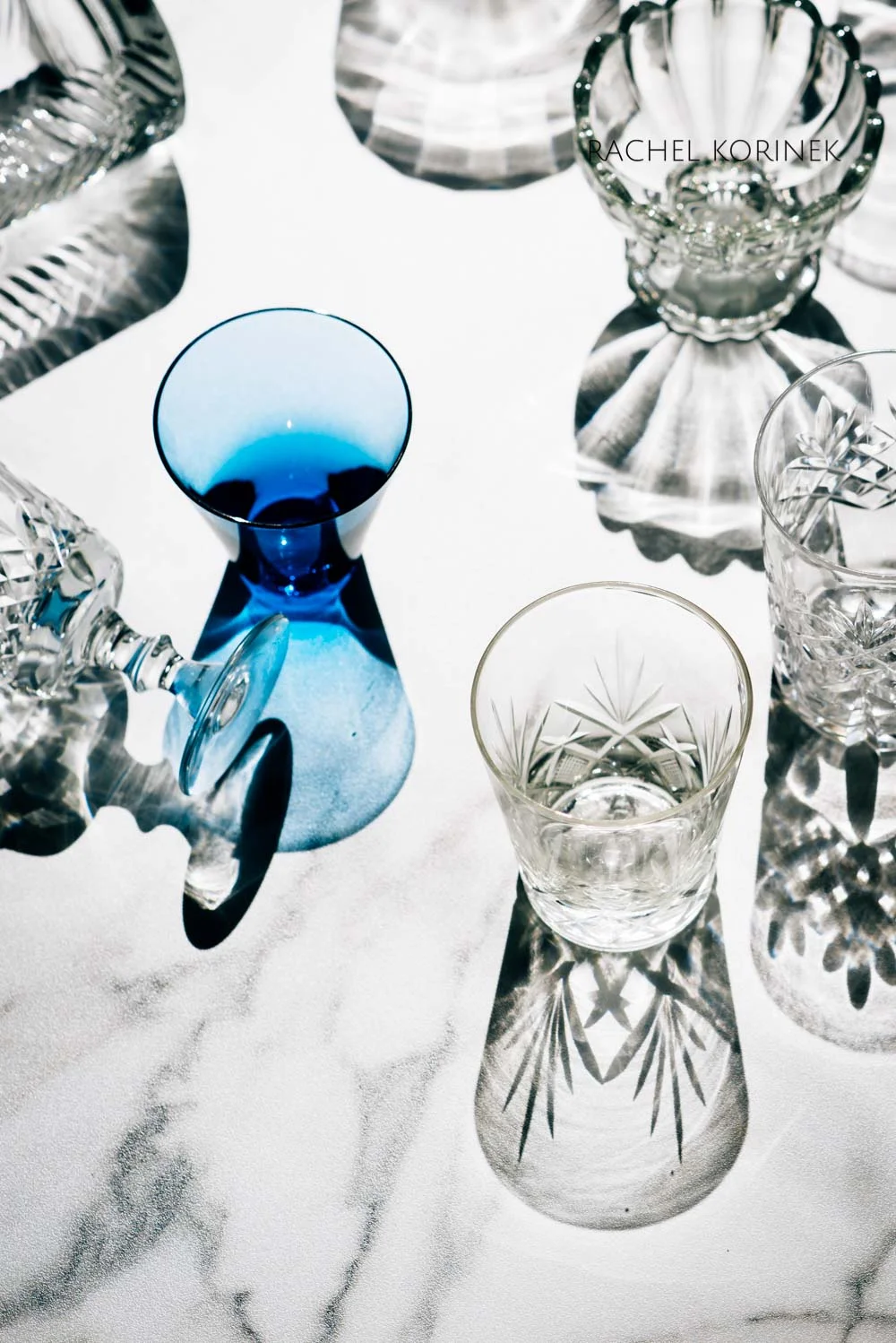 High Key Photography of Vintage Glassware by Melbourne Food Photographer Rachel Korinek. Click to check out my latest food photography projects. #twolovesstudio #beautifulcuisine #foodbloggerpro #foodphotography #learnfoodphotography #foodblogger #learnphotography #foodstyling #lightingtips #naturallight #foodphotographer