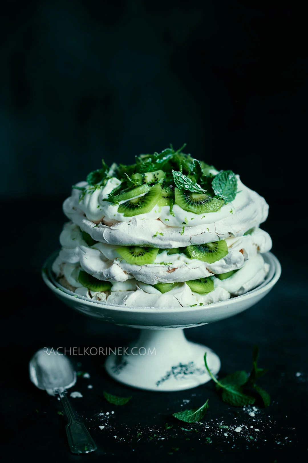 Tantalizing Green &amp; Black Food Photography Series