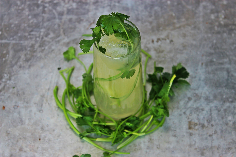 Cilantro and White Wine Daiquiri