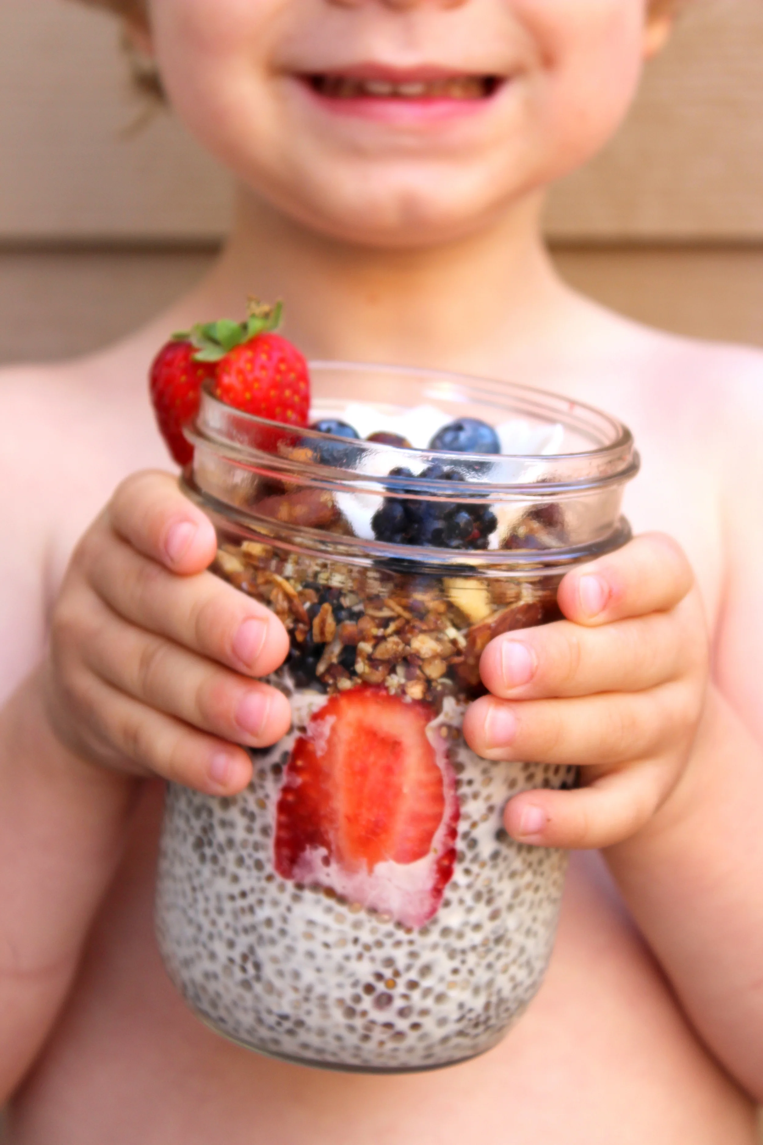 The easiest recipe ever.  Chia pudding.