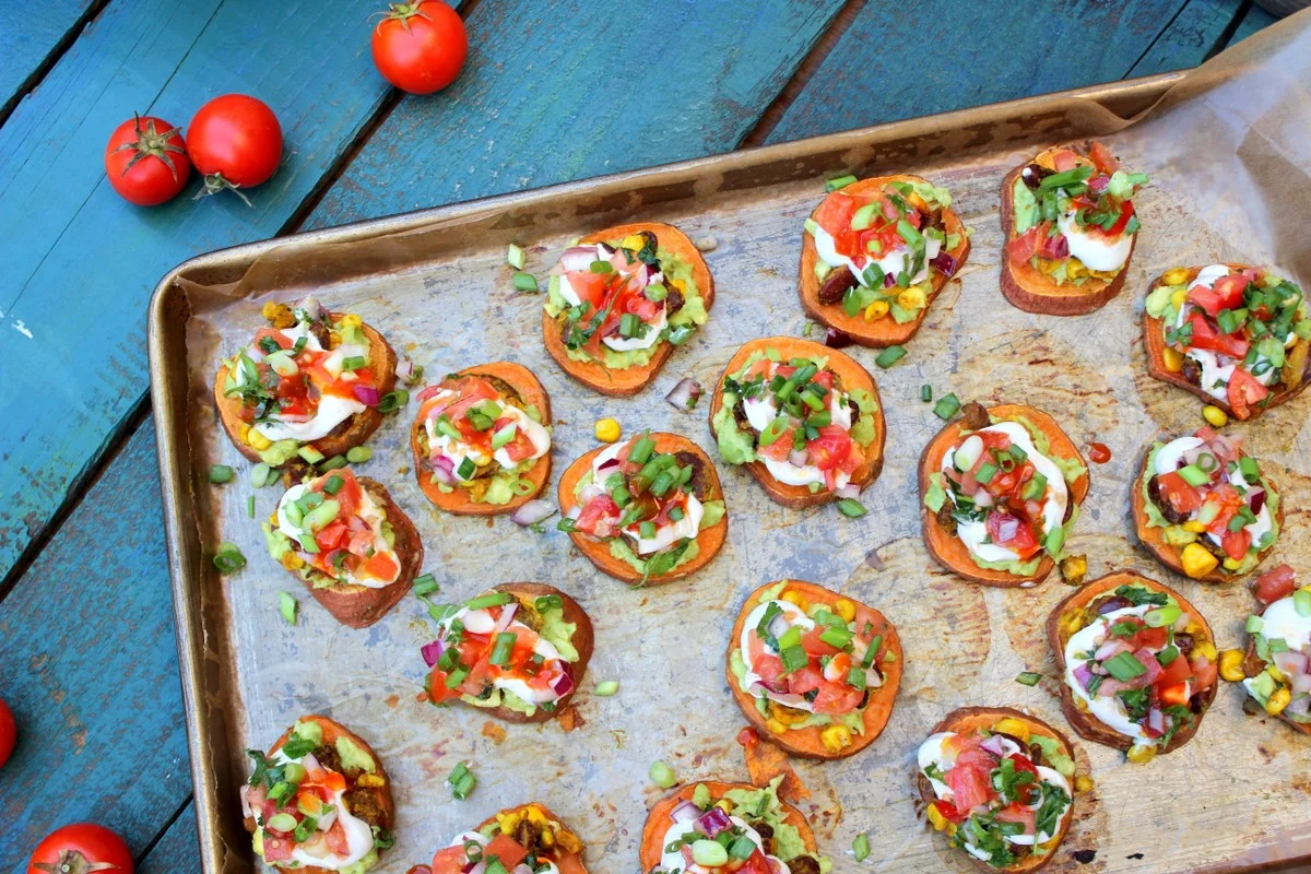 Mexican sweet potato skins 