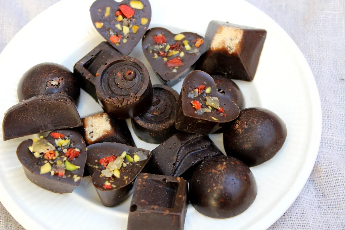 Assorted RAW superfood chocolates