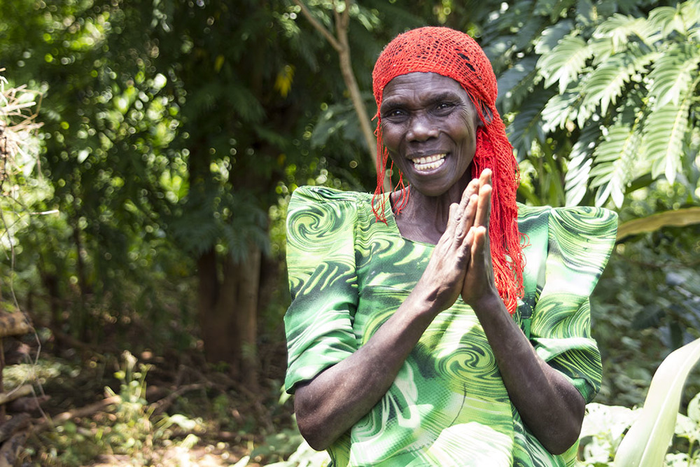  UGANDA: [Home Visit] Visiting this womans home challenged me a great deal. After hearing that we were coming to the village she put on her best dress and met us with a sack of freshly picked sweet potatoes from her property that weighed upwards of 5