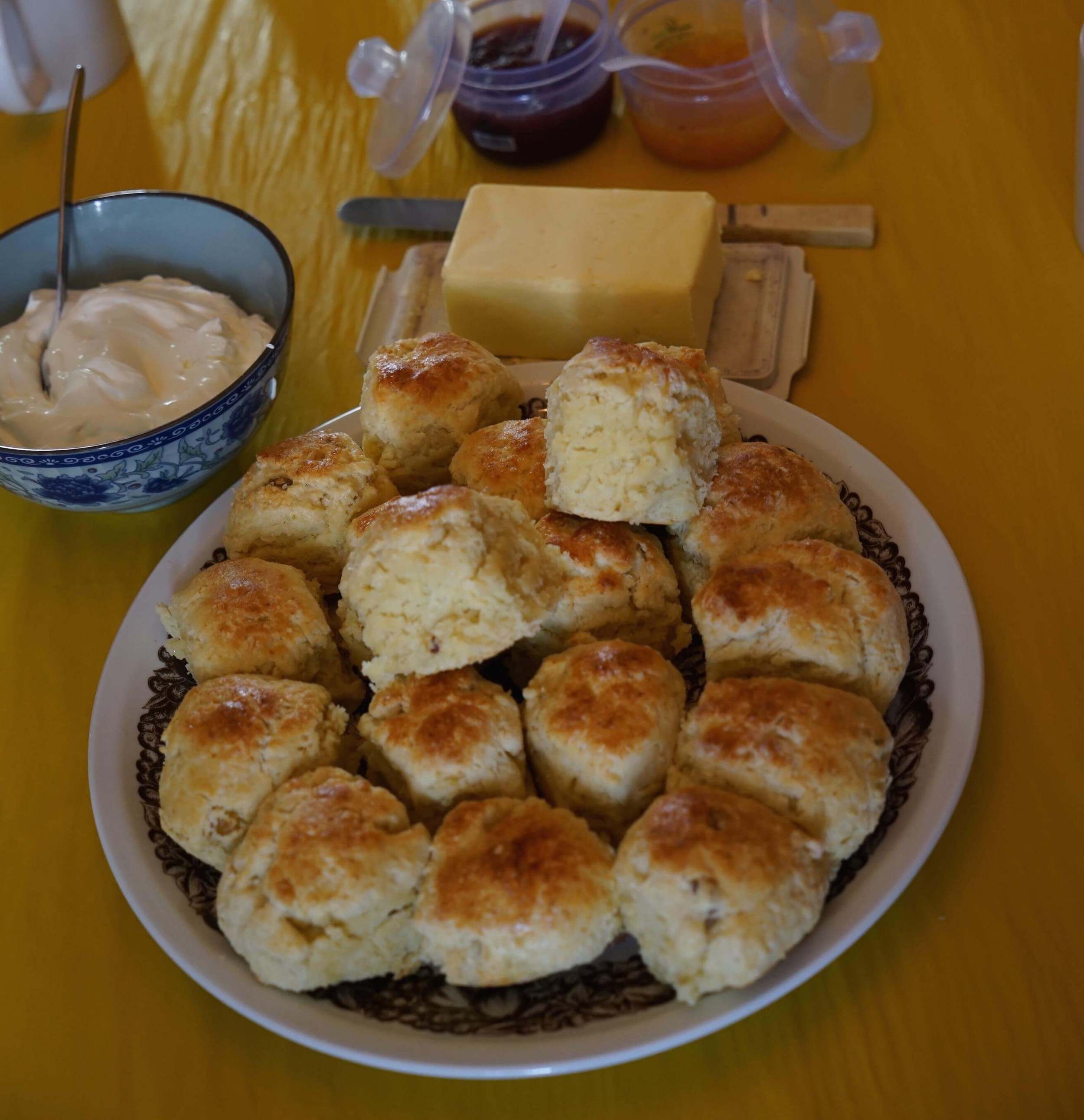 Srumptious scones for tea break!