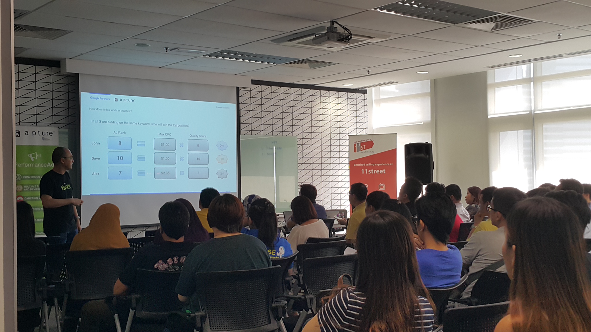 Stanley Chee explaining how Quality Scores affect Ad Rank on Google Search Ads