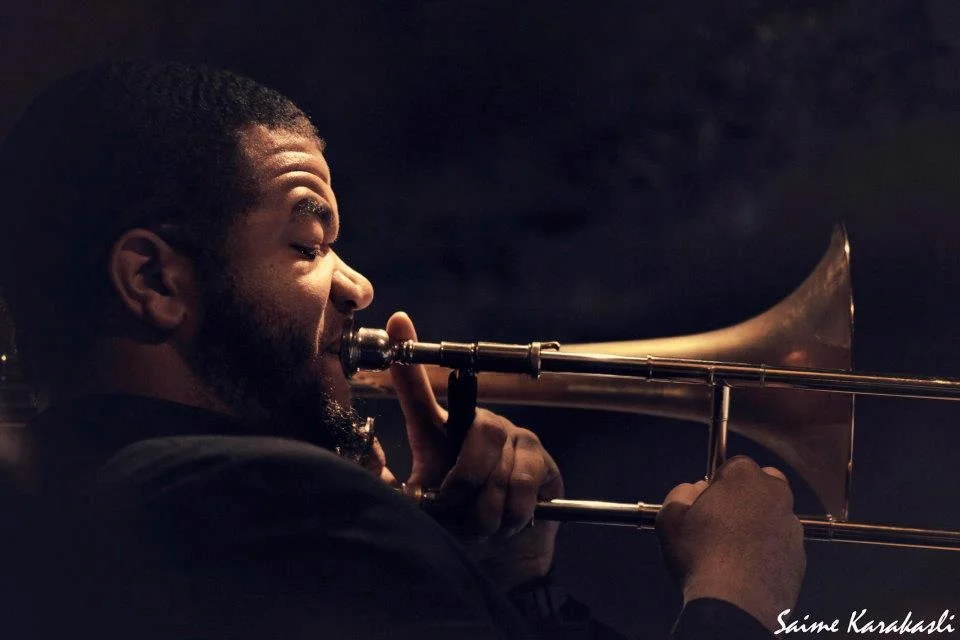  With the  Bohemian Caverns Jazz Orchestra  at the historic  Bohemian Caverns  in Washington DC, taking a moment to express my innermost thoughts. 