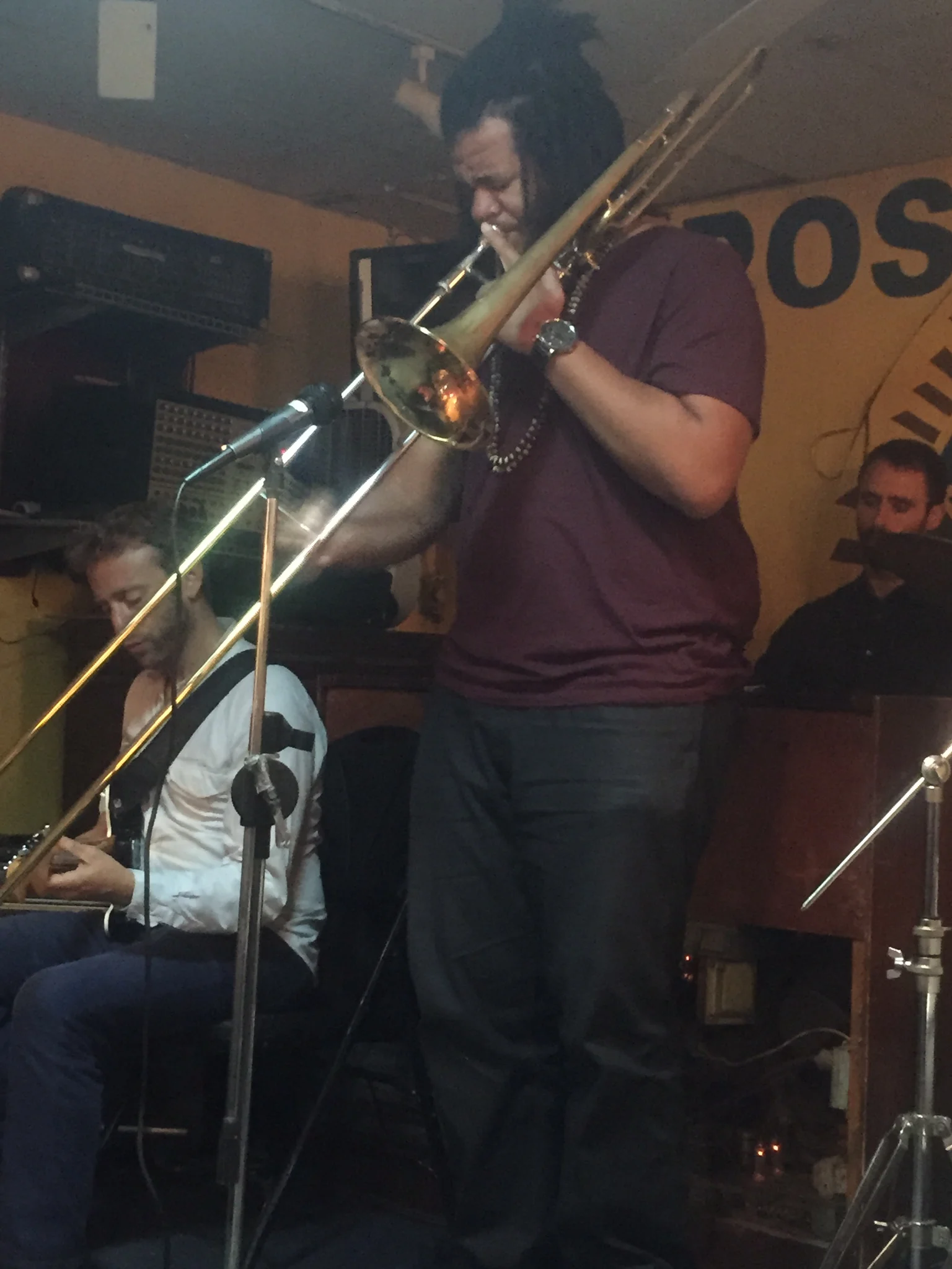  Sitting in at saxophonist Jason Marshall's session at the American Legion in Harlem! 