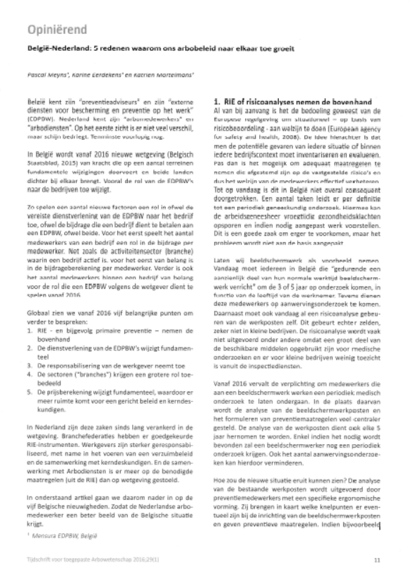 België-Nederland: 5 redenen waarom ons preventiebeleid naar elkaar toe groeit