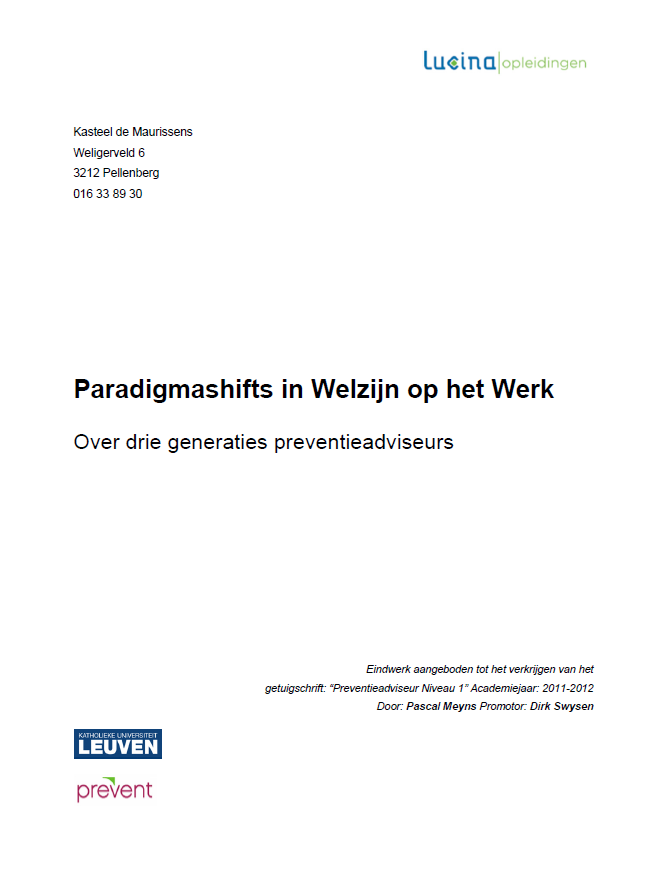 Preventieadviseurs worden managers