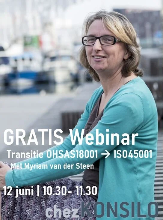 Gratis Webinar: Transitie van OHSAS 18001 naar ISO 45001 