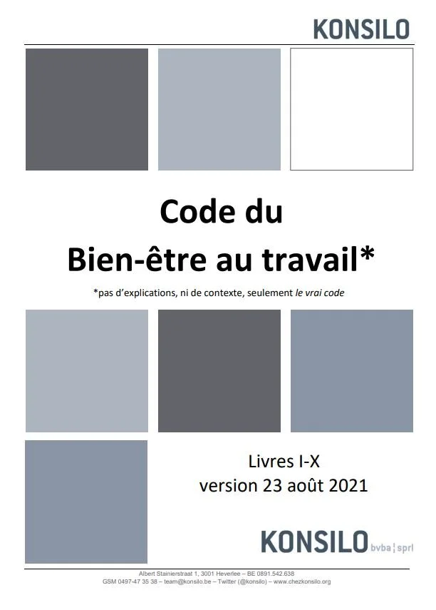 Code du  Bien‐être au travail