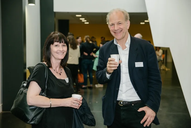 Professor Vicky Lebeau, CHASE DTP Director, with Professor Richard Fardon, CHASE Academic lead for SOAS.