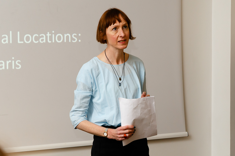 Dr Sarah Wood, (University of Kent) academic lead for Encounters at Kent, welcomes all and introduces 'International Perspectives' talks by guest speakers and CHASE students