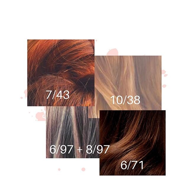 A few of my favourite things ❤️ the rich tones of koleston perfect .
.
.

#wella #wellahair #kolestonperfect #highlights #lowlights #balayage #blonde #brunette #redhair #rebeccaealeshairdressing