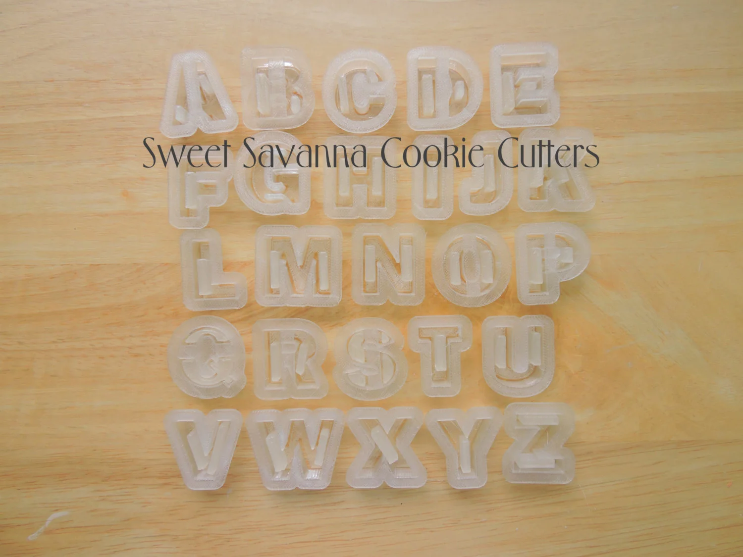 1 inch Alphabet, Letter Fondant Cutter Any letter available — Sweet