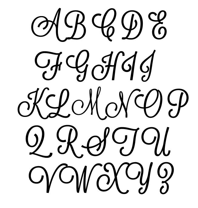Fancy Monogram Fondant Embosser - Alphabet Fondant Embosser — Sweet Savanna Cookie Cutters 250-letter-number-stencils-free-pdf-printables