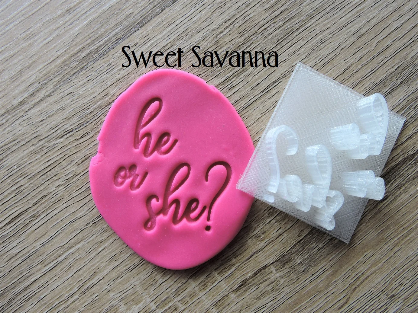 Sweet Baby Fondant Embosser 3 — Sweet Savanna Cookie Cutters