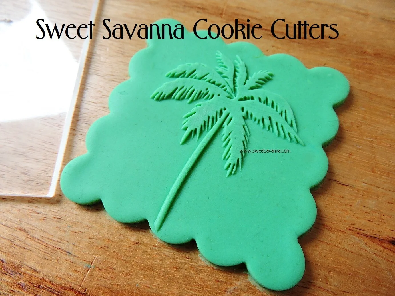Palm Tree Fondant Debosser — Sweet Savanna Cookie Cutters