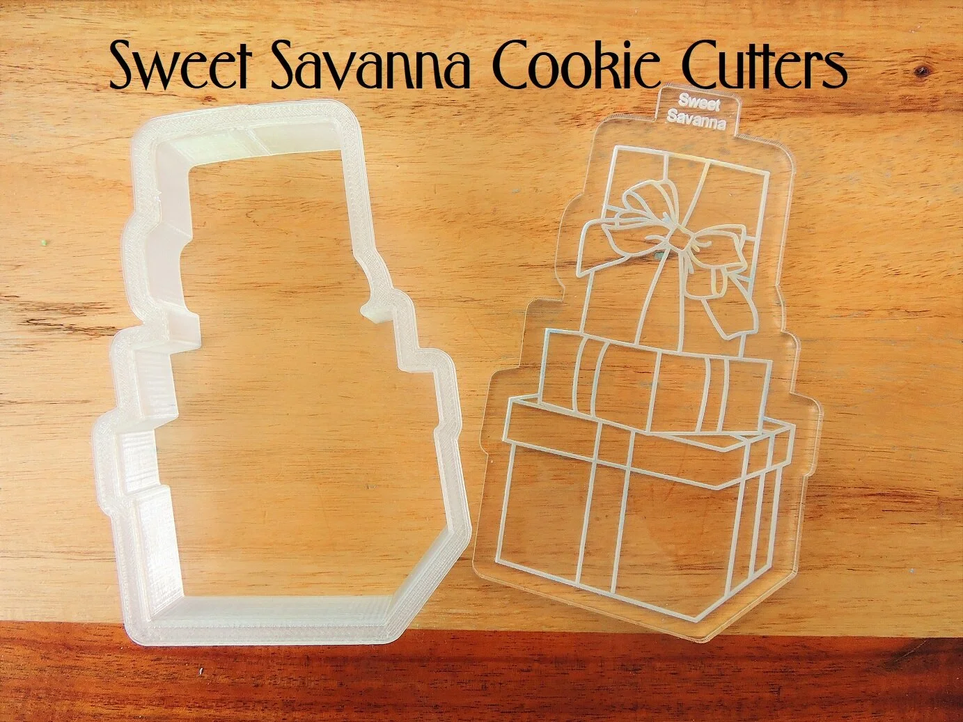 Present Stack Cookie Cutter and Debosser — Sweet Savanna Cookie Cutters