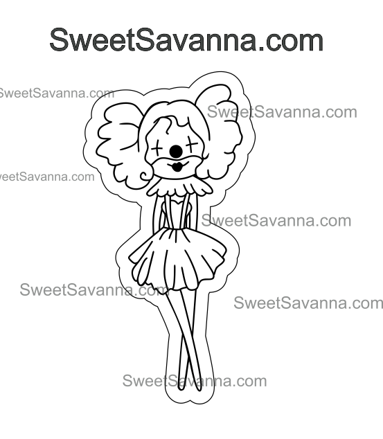 circus-girl-fondant-debosser-cutter.png