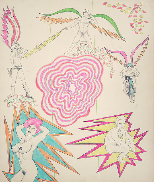  © Robert Smithson  Untitled [Psychedelic center pink], 1964 