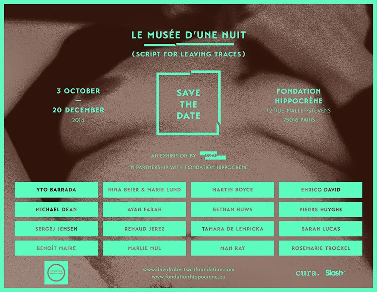 Script for leaving traces / Musée d'une nuit @ Fondation Hippocrène