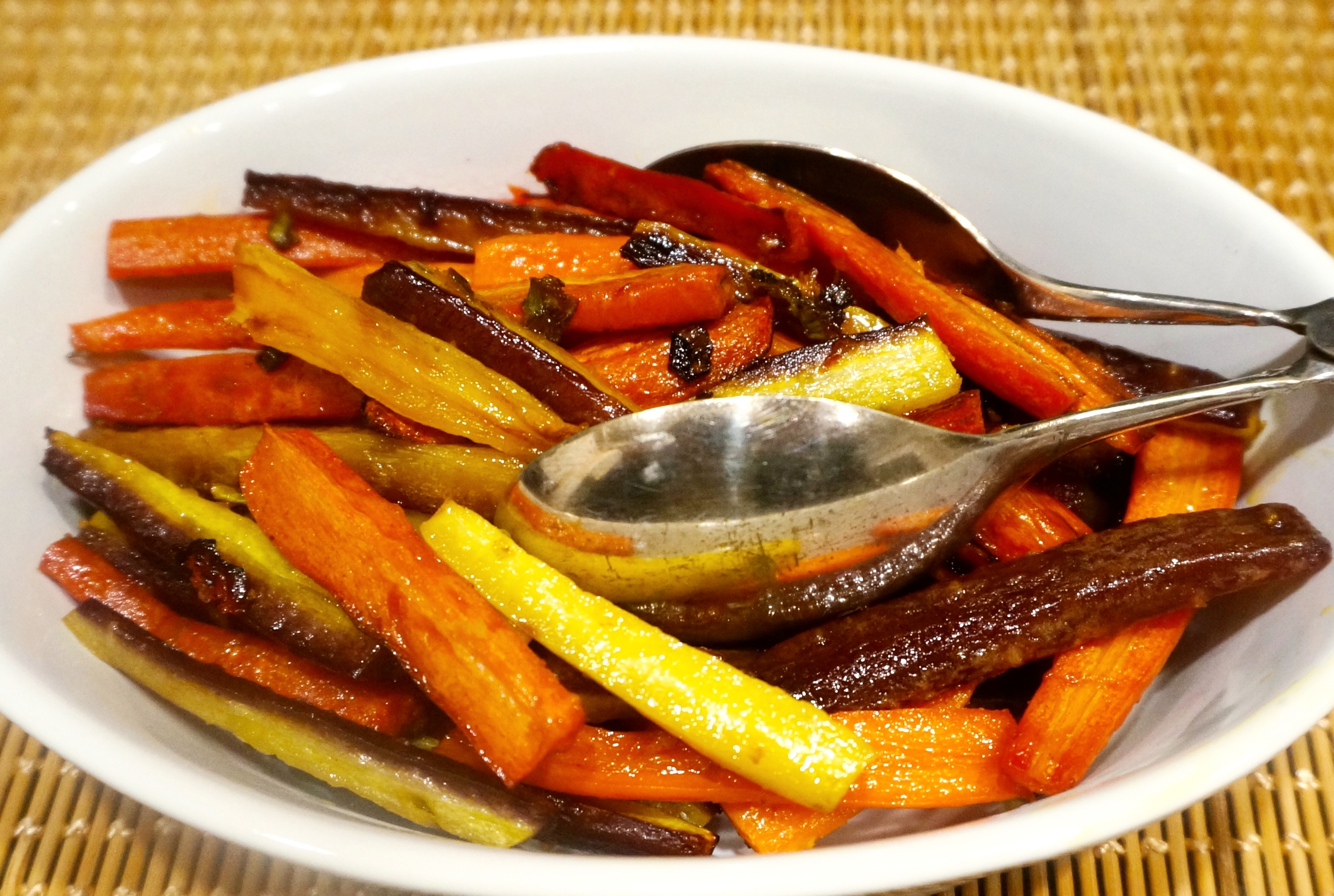 Roasted Rainbow Carrots