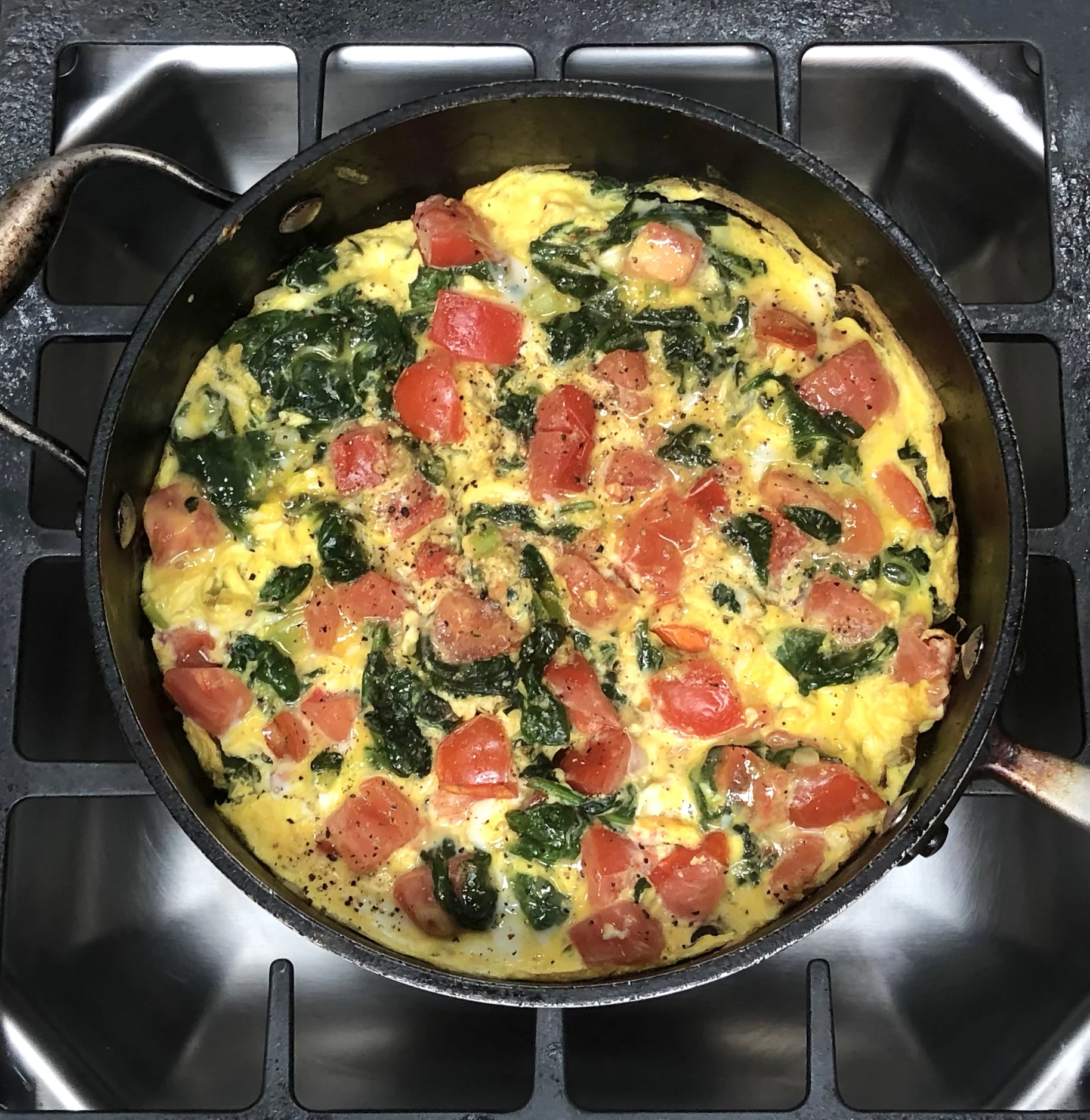 Spinach And Tomato Egg Scramble Ronnie Fein