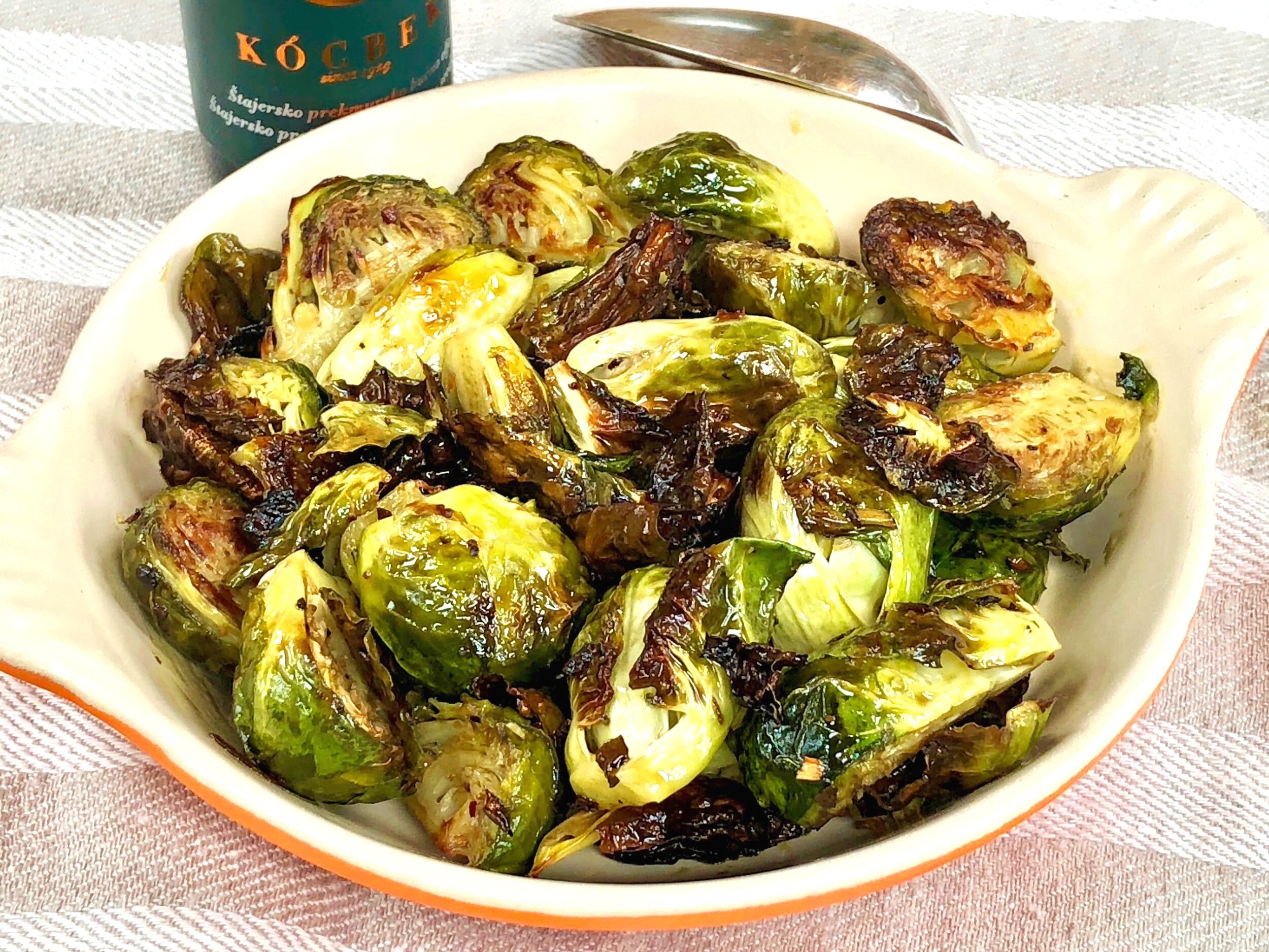 Roasted Brussels Sprouts with Pumpkin Seed Oil — Ronnie Fein