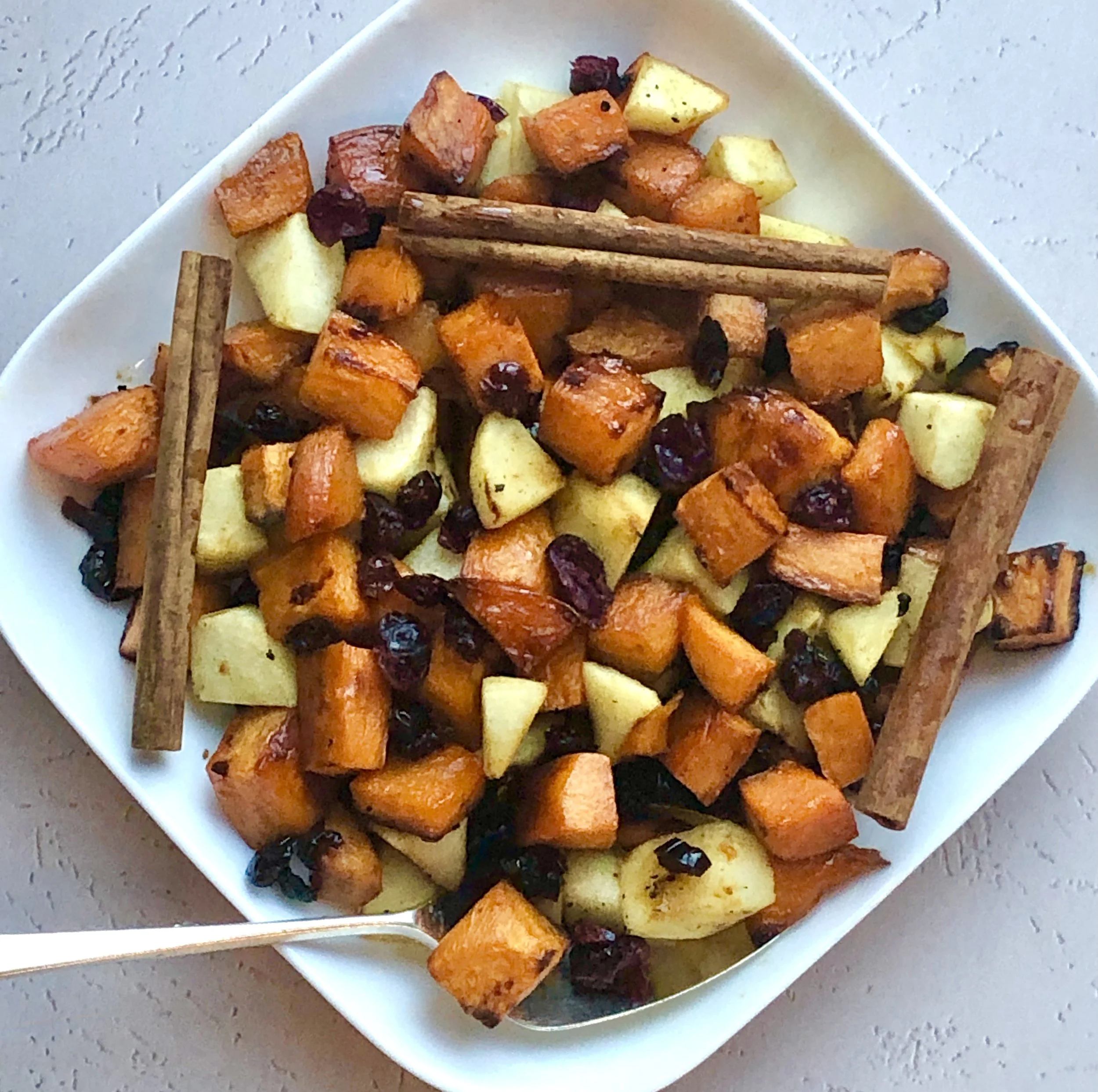 Roasted Sweet Potatoes with Apples and Cranberries — Ronnie Fein