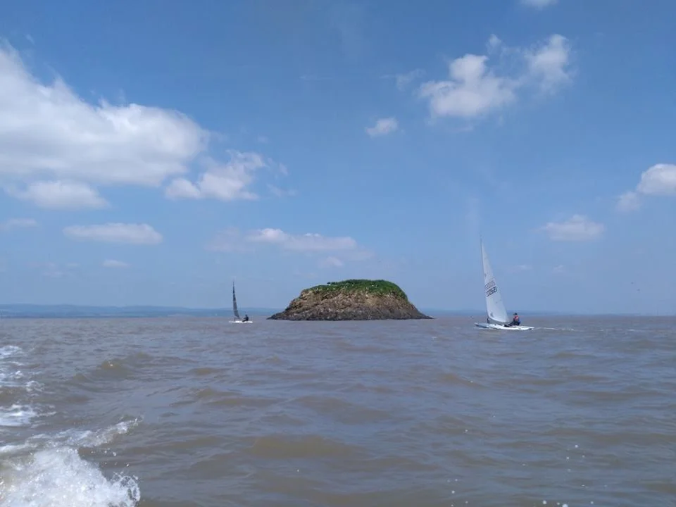 Robin and Martin rounding Deny Island