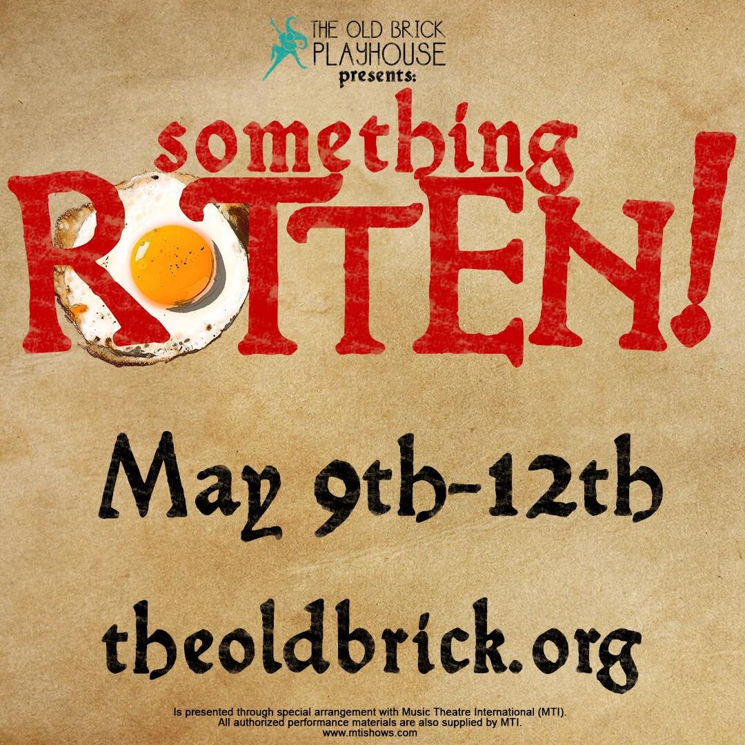 Tickets available NOW!!

Nothing&rsquo;s as amazing as a musical, but this one is Something Rotten! Get your tickets today at theoldbrick.org or by following the link in our bio! 

#oldbrickplayhouse #theatre #westvirginia #obp #art #randolphcounty #