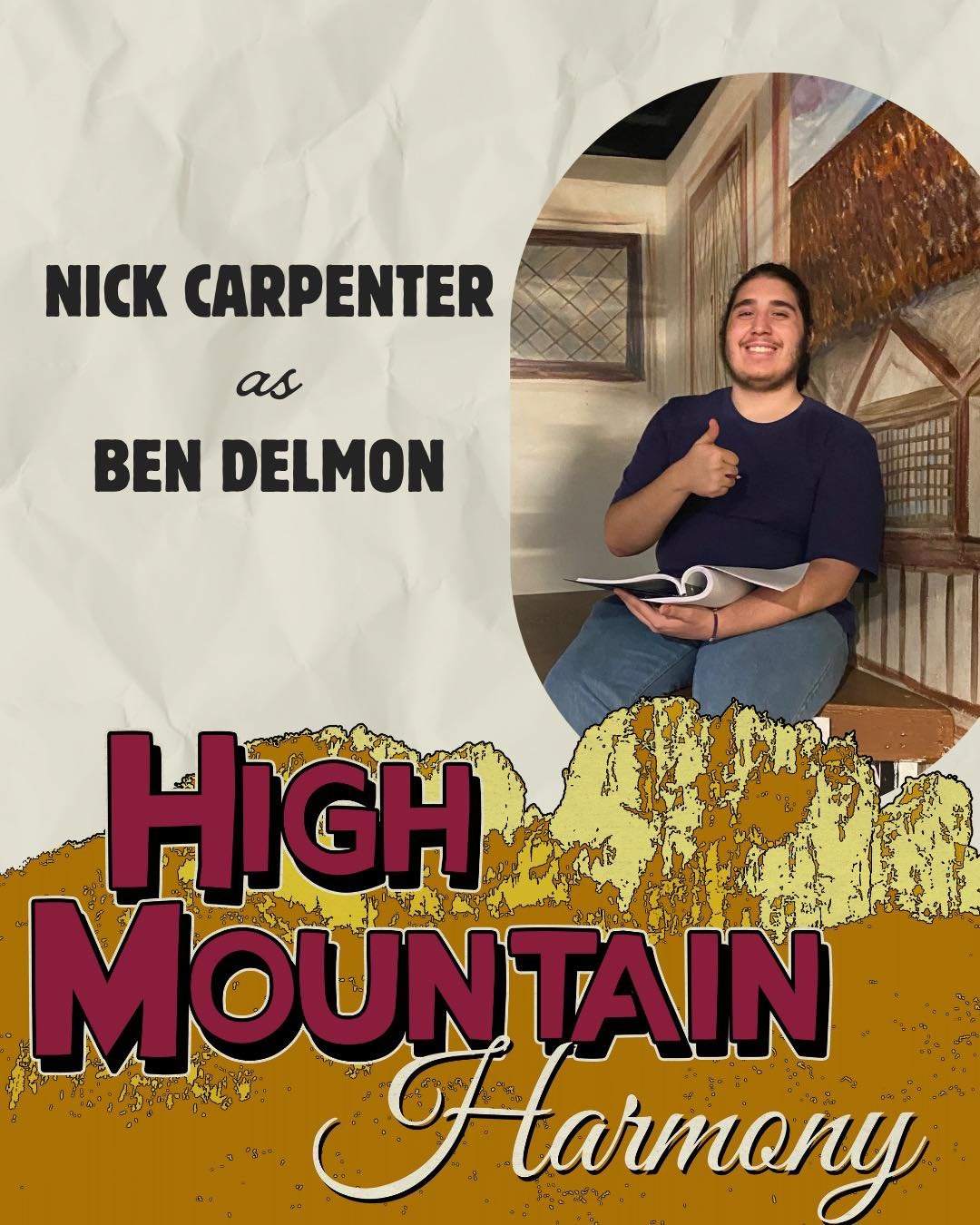 🌟 CAST ANNOUNCEMENT! 🌟

Back at it again is Nick Carpenter as Ben Delmon!

Nick has been turning in memorable performances one after another for years now. At the Old Brick, that&rsquo;s roles like Sonny in Grease, Brother Jeremiah in Something Rot