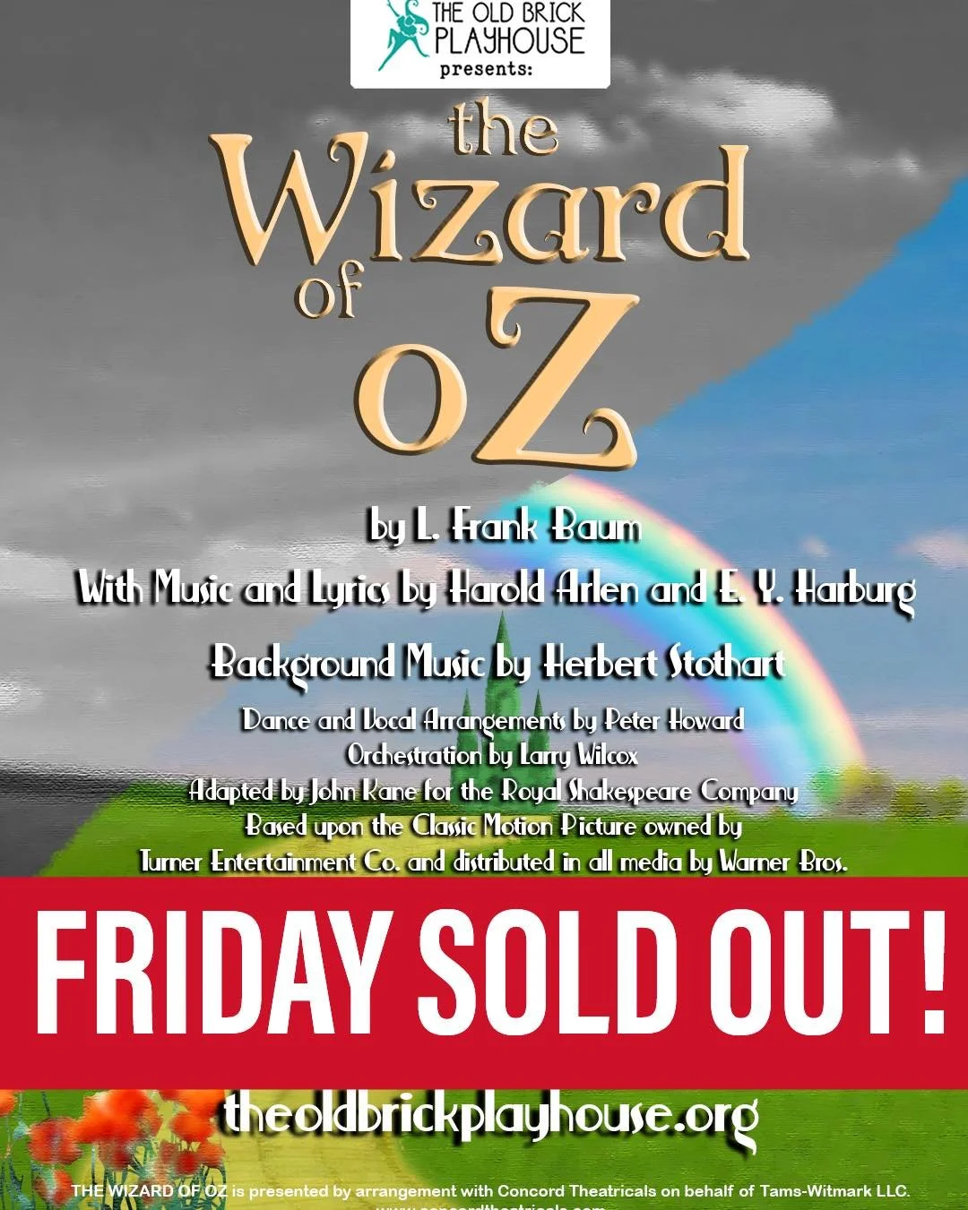 Tickets for Friday are ALL GONE! 

Thursday&rsquo;s performance is close behind, so be sure to get your tickets before there&rsquo;s none left!! 

Just head to theoldbrick.org! 

#oldbrickplayhouse #theatre #westvirginia #obp #art #randolphcounty #th