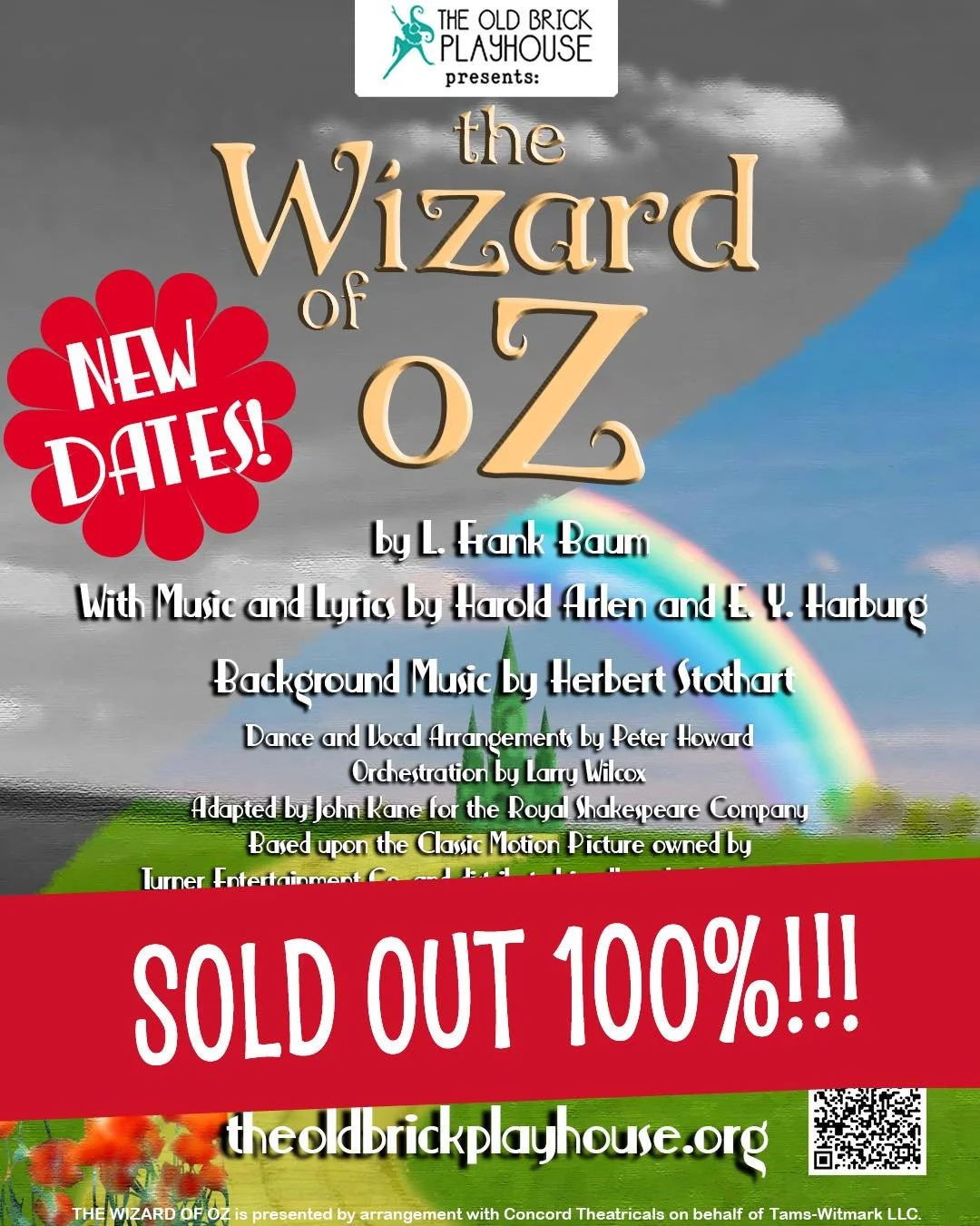 And just like that, the Wizard of Oz is officially SOLD OUT!!! 

We are so, so grateful for the excitement the community&rsquo;s had for this production, and cannot wait for you to see it! Luckily, we won&rsquo;t have to wait much longer - opening ni