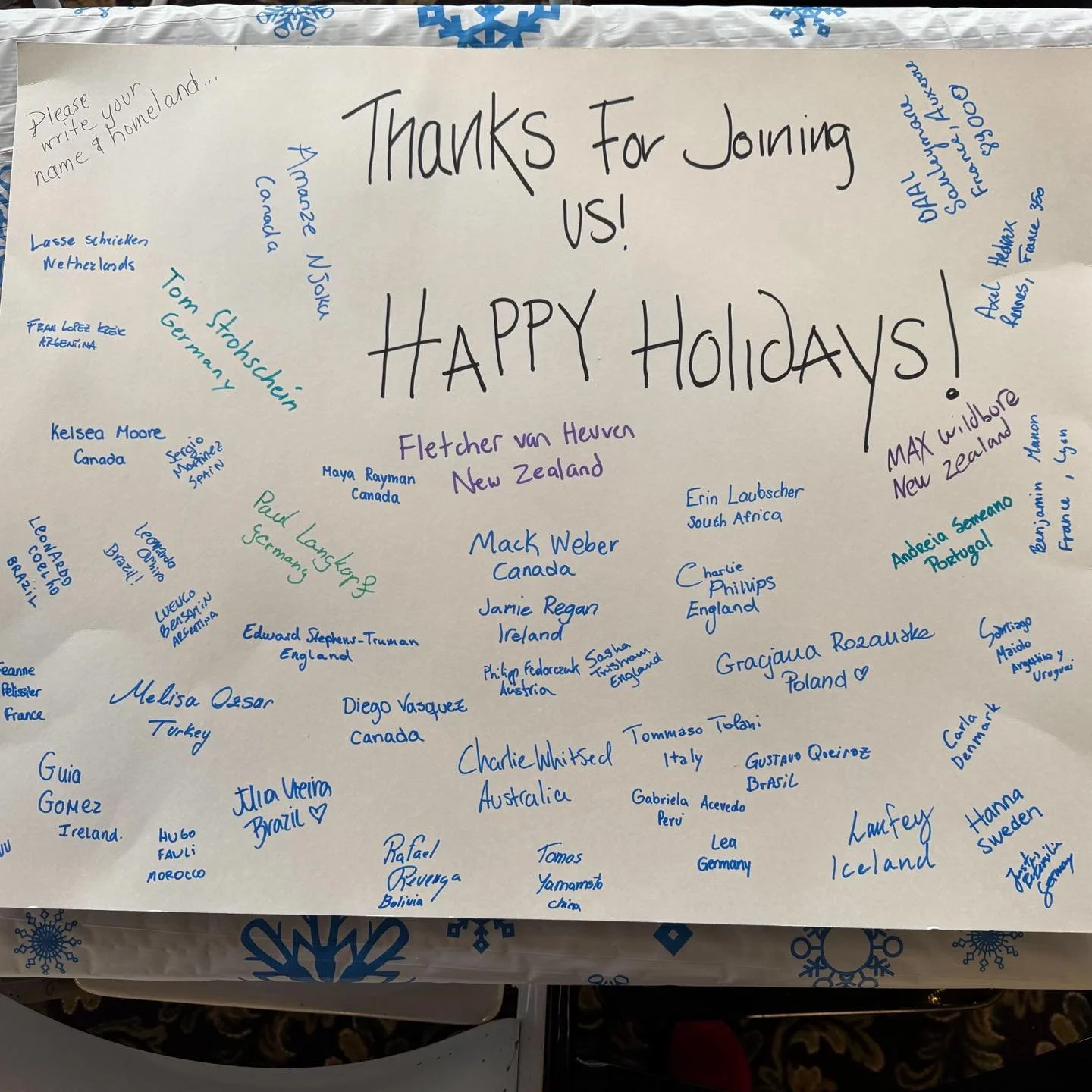 It&rsquo;s always a joy to have D&amp;E&rsquo;s International Student Organization here for the holidays! Thanks to all of them for stopping by and sharing a meal with us! 

#oldbrickplayhouse #theatre #westvirginia #obp #art #randolphcounty #theater